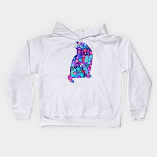 Colorful cat Kids Hoodie